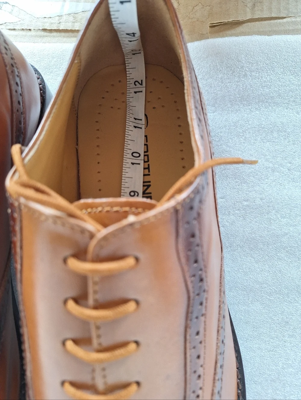 👞 NWT Liberty Fortune Men's Leather Wingtip Brogues Sz 13 👞